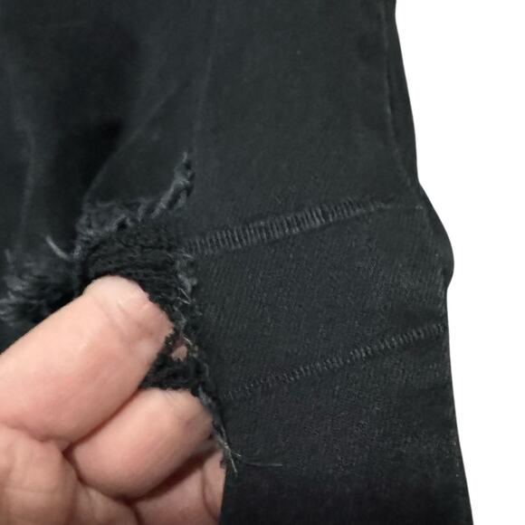 Kancan Black High Rise Distressed Stretch Skinny Jeans Women's Size 27 - Picture 5 of 8